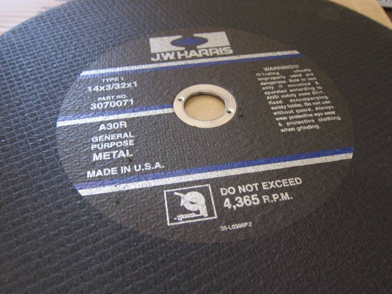 Chop Saw Cutoff Disks