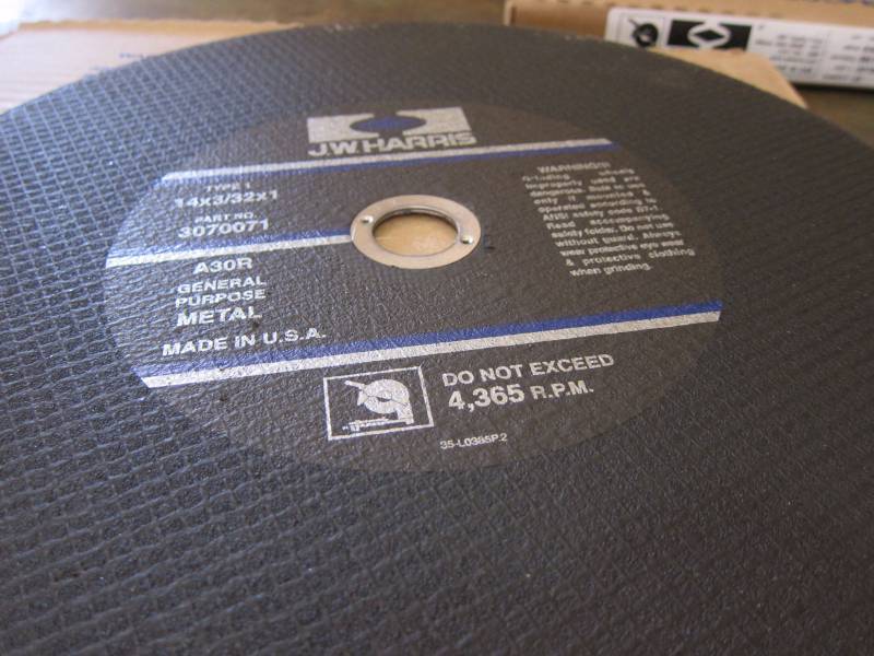 Chop Saw Cutoff Disks
