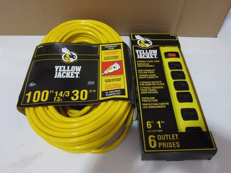 Heavy Duty Extension Cord and Power Block