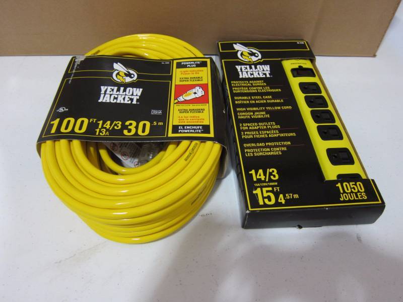 Heavy Duty Extension Cord and Power Block