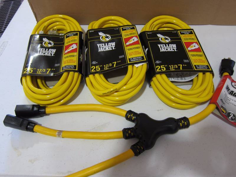 Heavy Duty Extension Cords and W Adapter