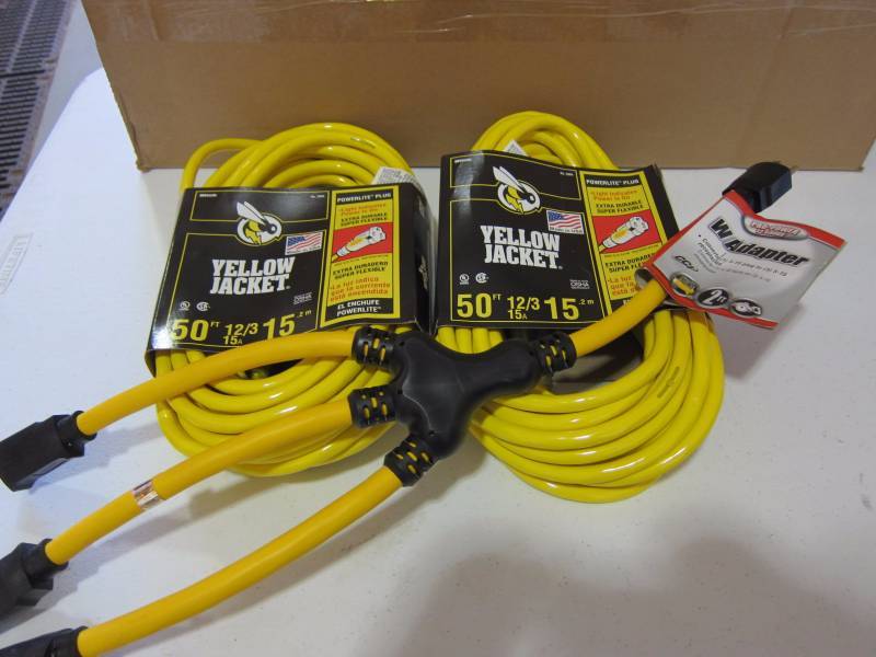 Heavy Duty Extension Cords and W Adapter