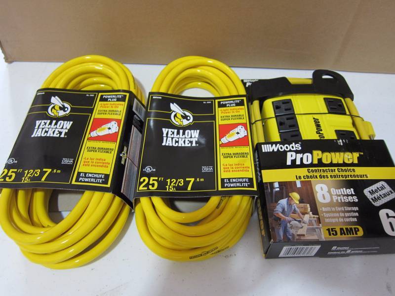 Heavy Duty Extension Cords and Power Block