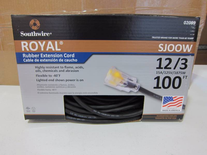 Heavy Duty SJOOW Extension Cord