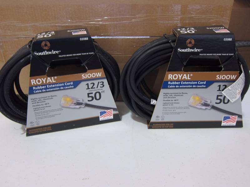 Heavy Duty SJOOW Extension Cords