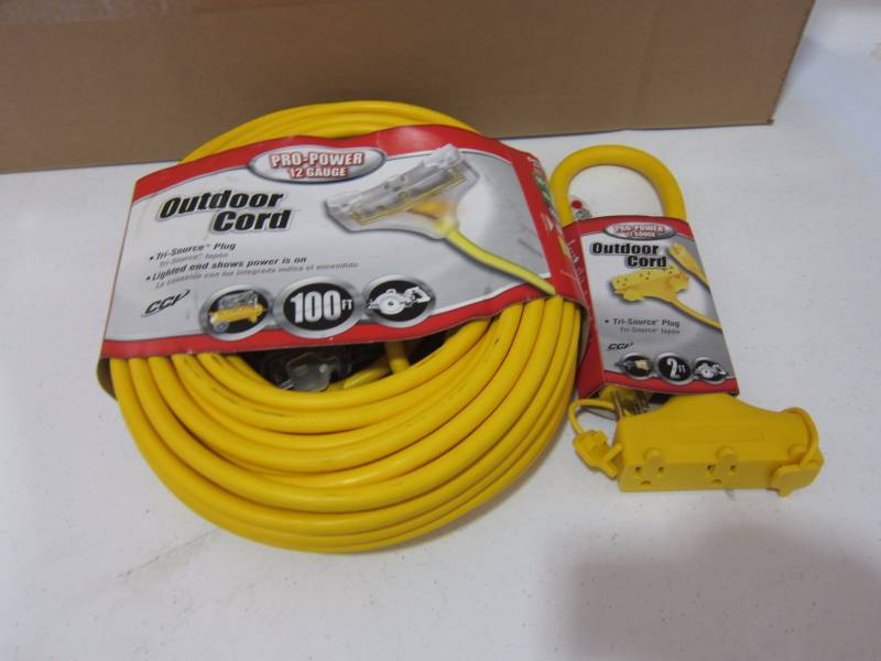 Heavy Duty Extension Cord and Power Block