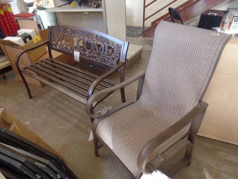 Bench and Two Chairs