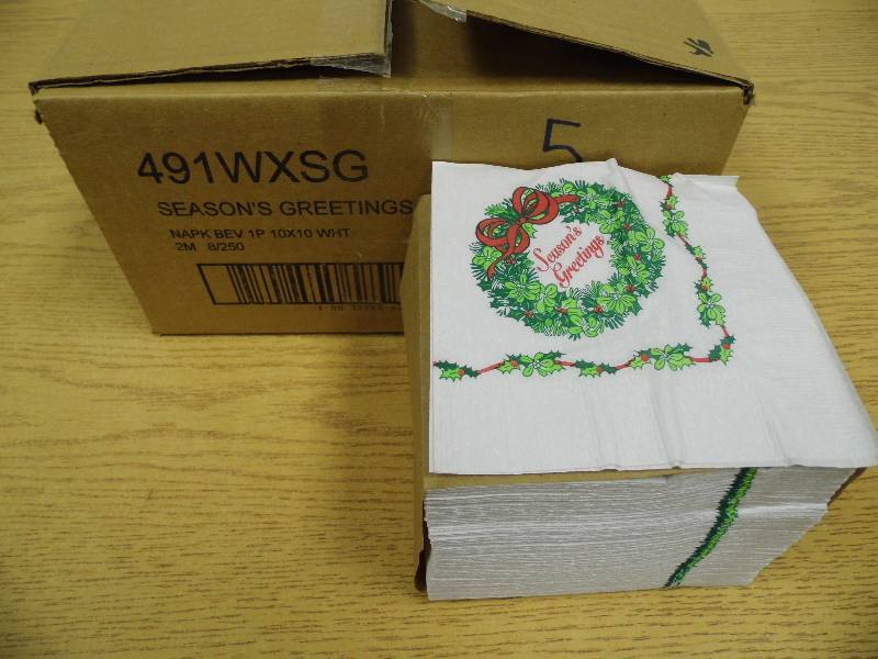 Seasons Greetings Cocktail Napkins
