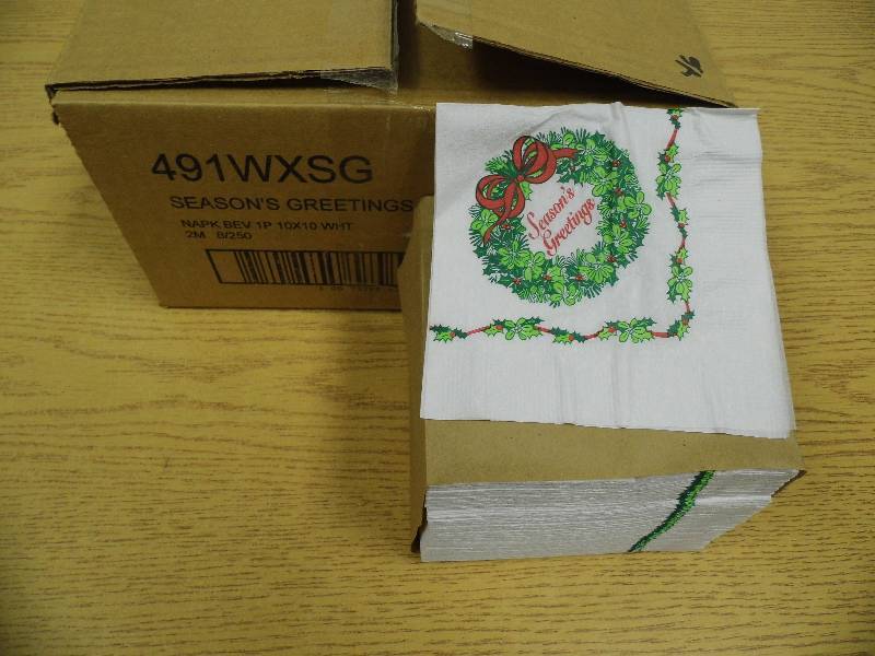 Seasons Greetings Cocktail Napkins