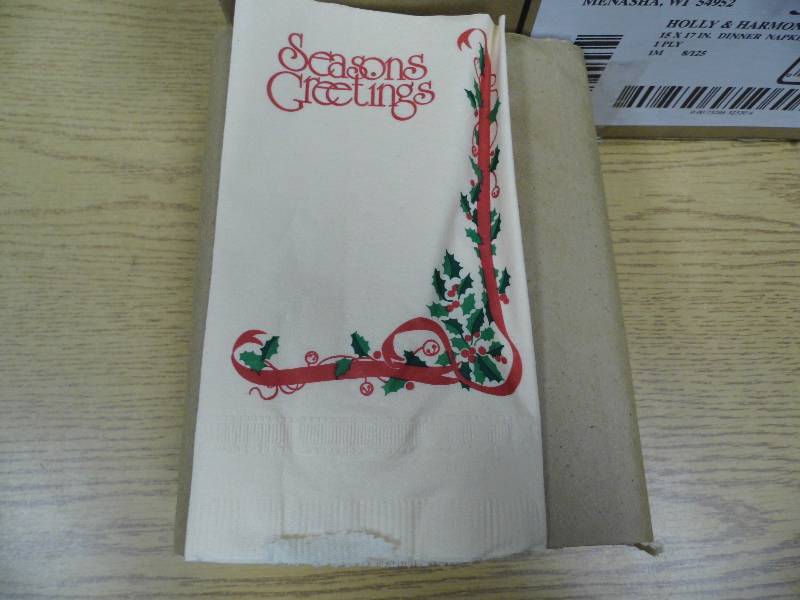 Seasons Greetings Dinner Napkins