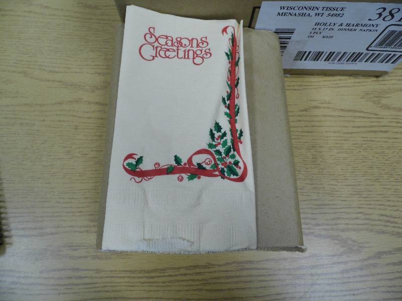 Seasons Greetings Dinner Napkins