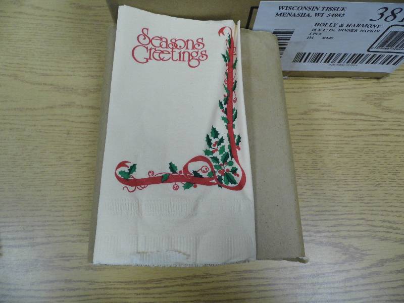 Seasons Greetings Dinner Napkins