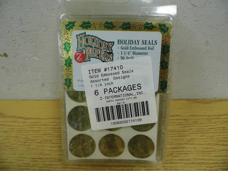 6 Packs of Gold Foil Seals