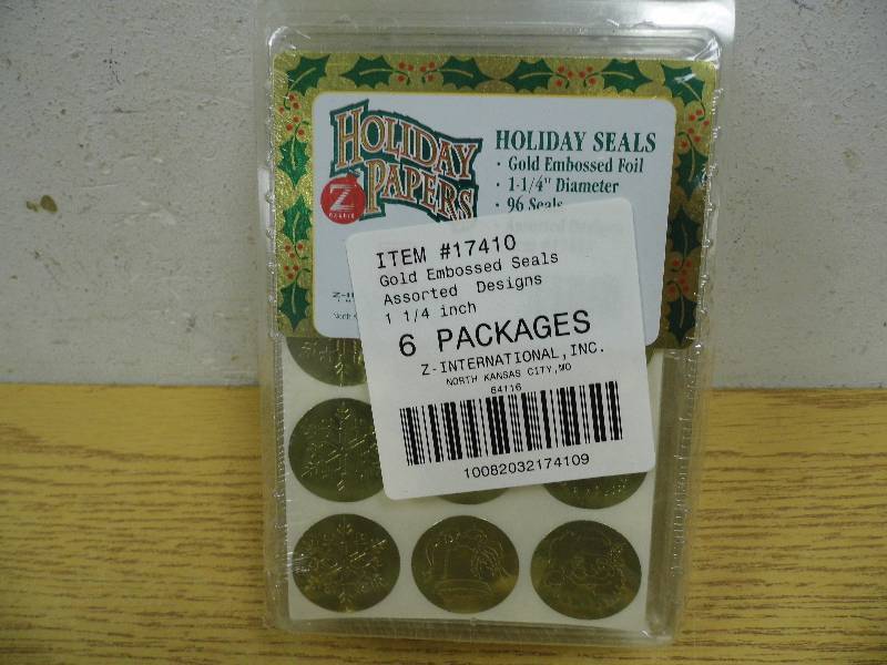 6 Packs of Gold Foil Seals