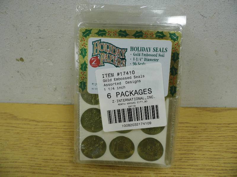 6 Packs of Gold Foil Seals