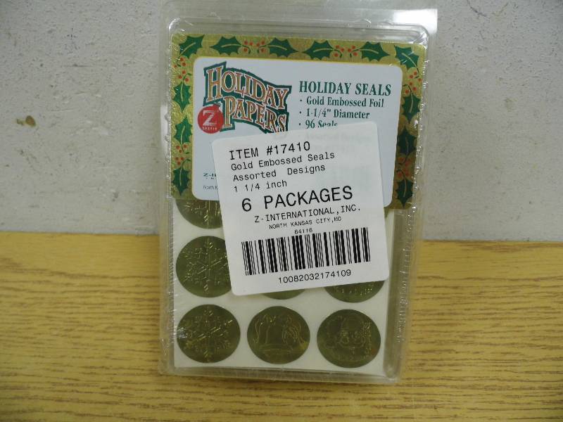 6 Packs of Gold Foil Seals