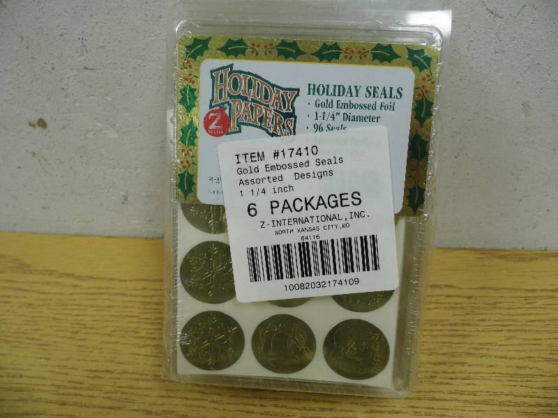 6 Packs of Gold Foil Seals