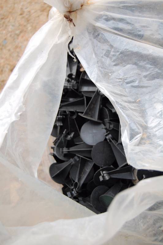 Huge Bag of Plastic Rebar Holders