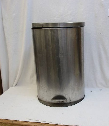 Large foot-operated waste basket (appears to be 13 gal. size)