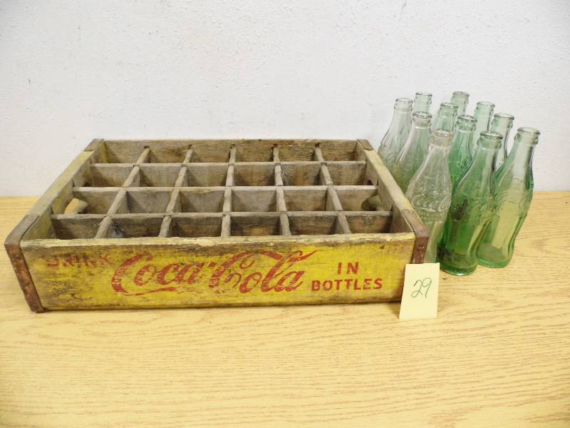 Coke Crate with Bottles