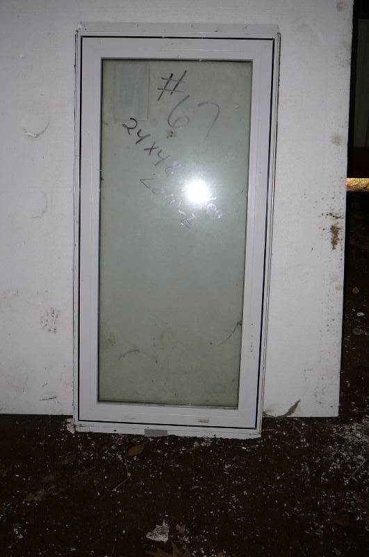 lot 67 image: 24 x 48 White Vinyl Low E Fixed