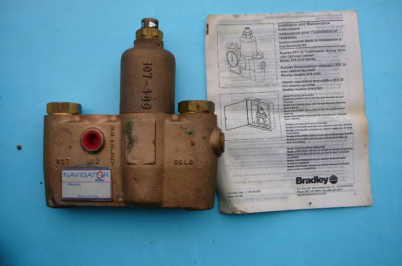 lot 97 image: 1 Bradley Brass Mixing Valve