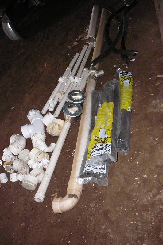 lot 111 image: Misc. PVC pipe and pipe wrap