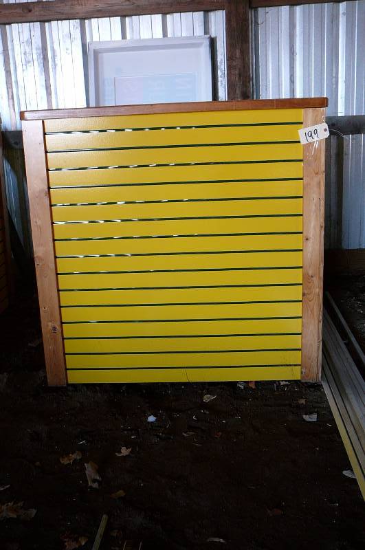 lot 245 image: 2 - Slat Board Kiosk Displays