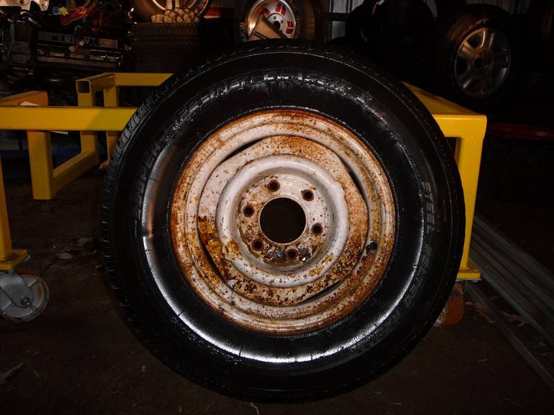 Tires  Cooper Life liner Classic II Mounted on 6 hole Ford 12 Ton Rim 80% Tread