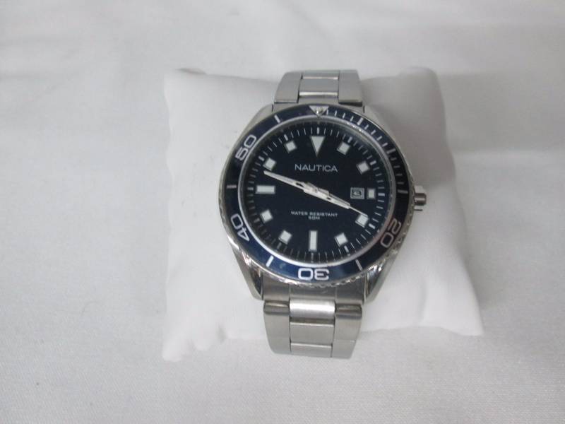 Nautica Mens NAC 103 Stainless Steel Watch