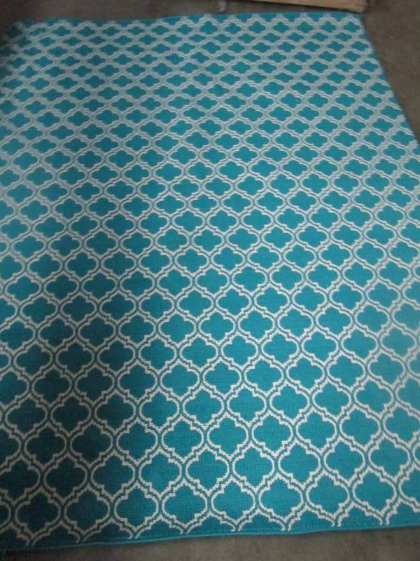 Garland Rug Silhouette 8x10 Area Rug - Blue