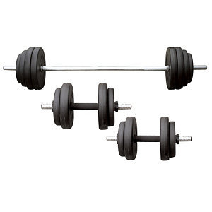 Sunny Health and Fitness 110-lb. Vinyl Weight Set