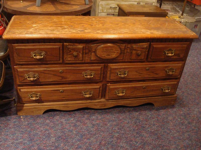 Wood Dresser, Lots Of Wear