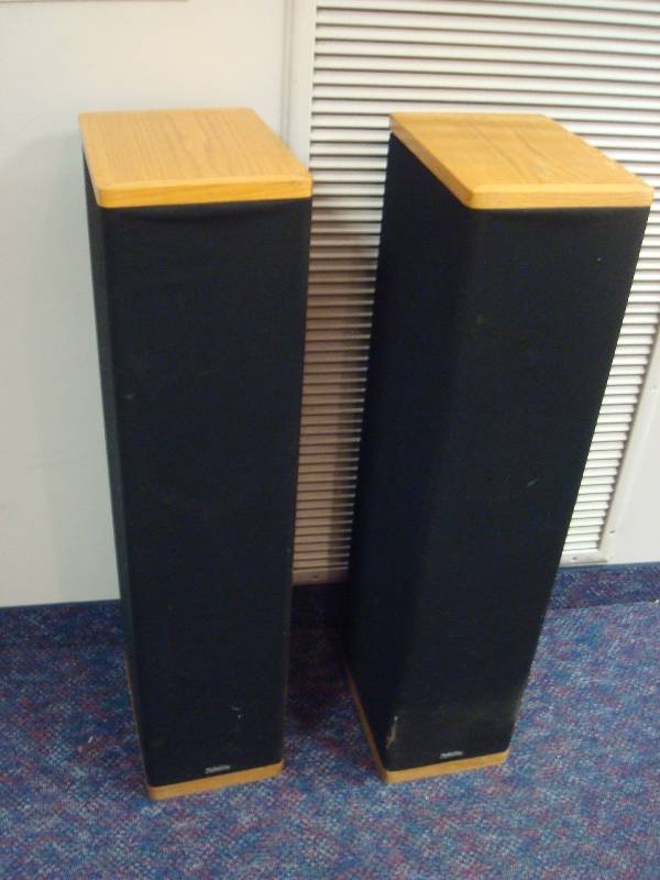 Pair Of Definitive Speakers, Used, Show Wear, Untested