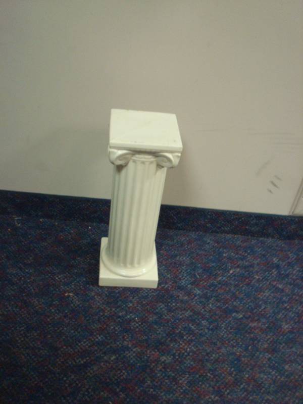 Glass Pillar Plant Stand 20 Tall