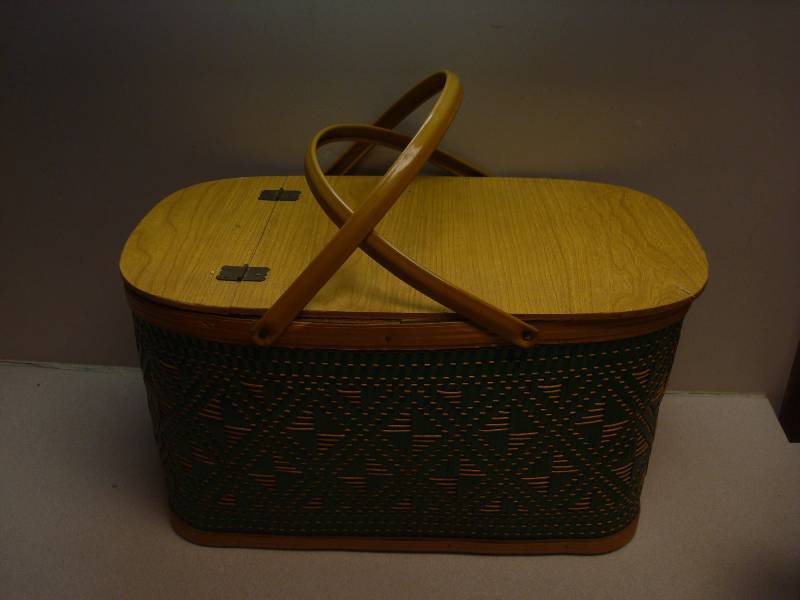 Picnic Basket Some Wear, Mark Inside
