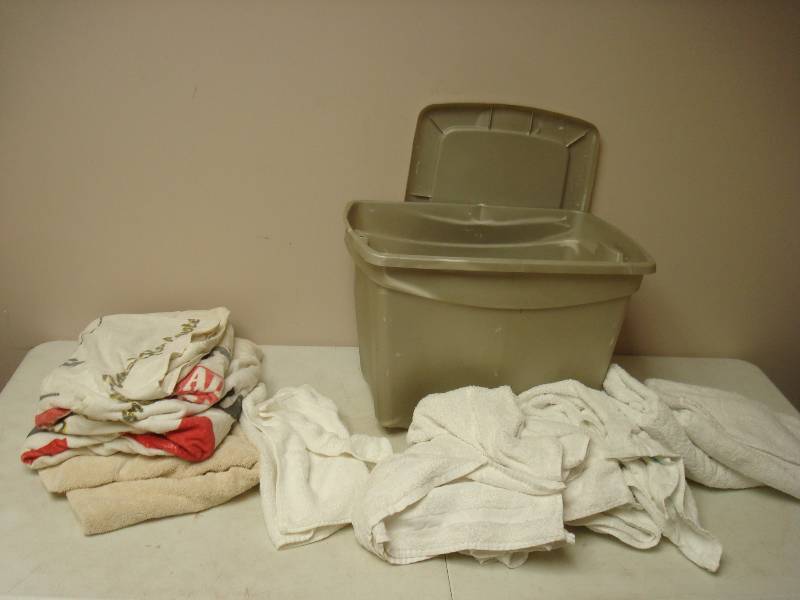 Bin With Some Towels