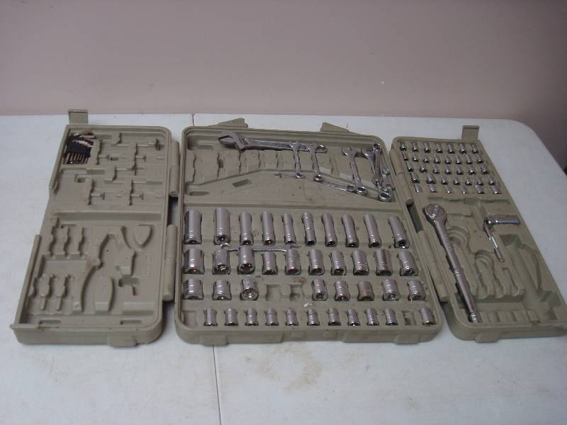 Box With Some Sockets, Some Tools Missing