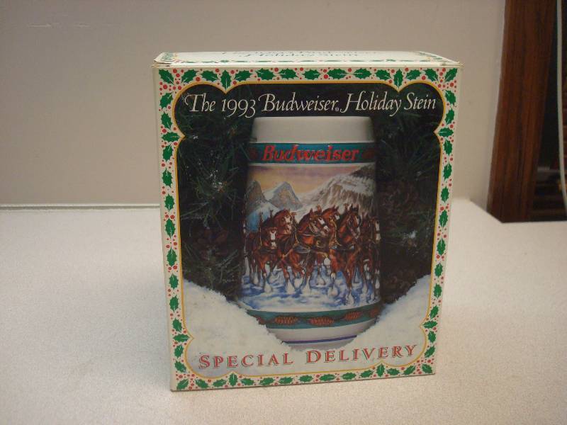 1993 Budweiser Holiday Stein Mug