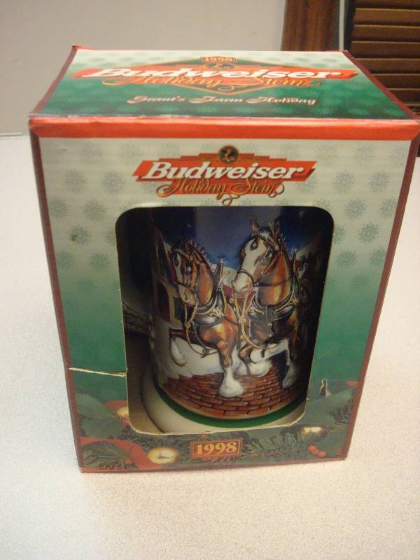 1998 Budweiser Holiday Stein