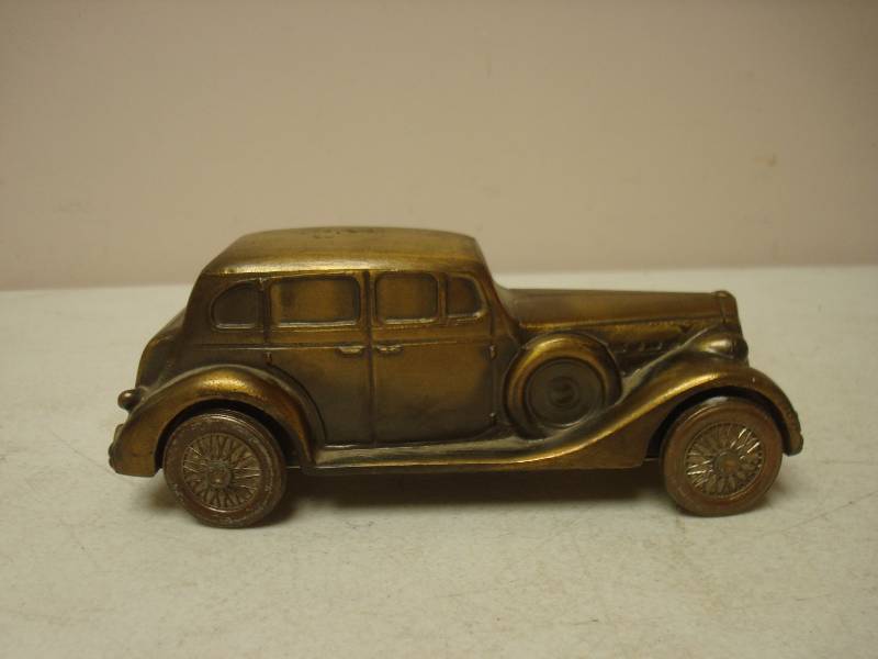 Vintage Metal Car Bank, No Bottom