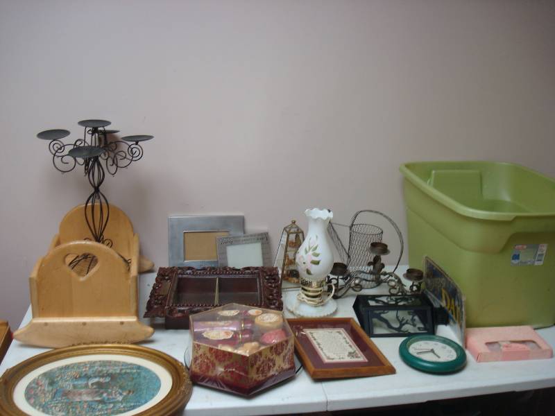 Bin With Some Decor Items