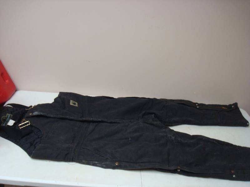 Pair Of Work Winter Overalls, Used, Lots Of Wear, Size X-Large