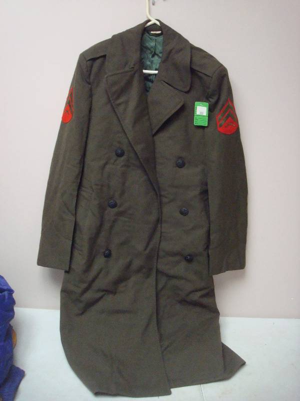 USMC Overcoat, Used, Good Condition