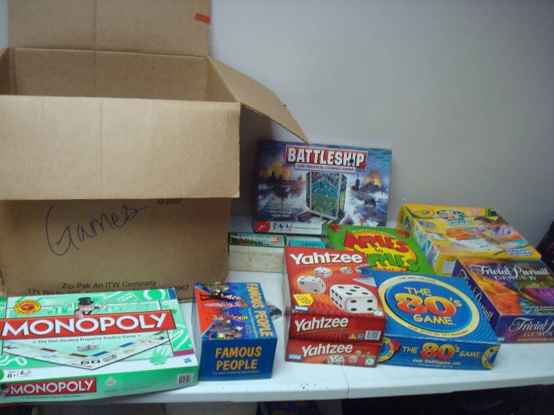 Lot Of Board Games, Unchecked For Completeness
