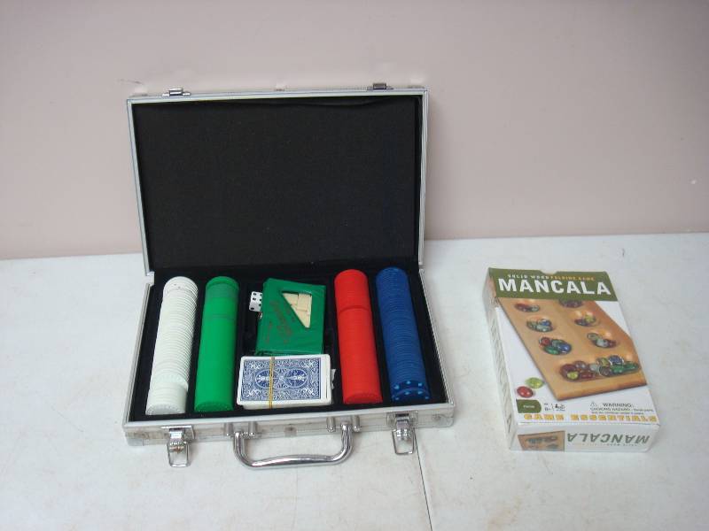 Case With Poker Chips And Game