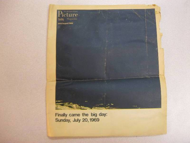 Vintage Moon Landing Newspapers