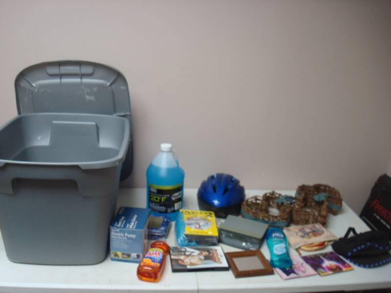 Bin Filled With Mixed Items