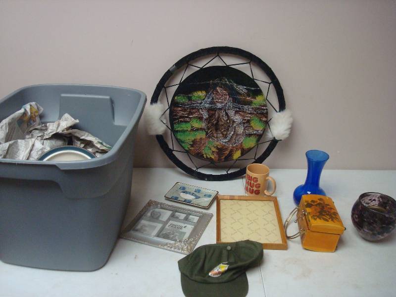 Bin Filled With Mixed Items