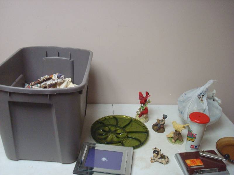 Bin Filled With Mixed Items